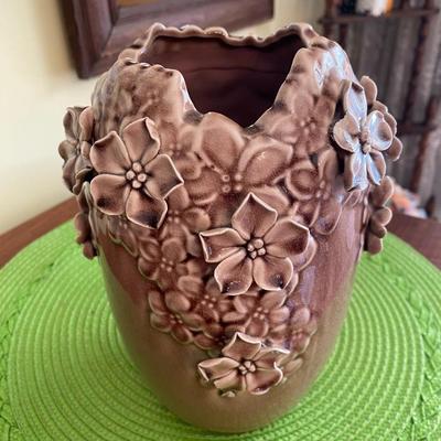 Dusty Rose Petal Ceramic Vase 
