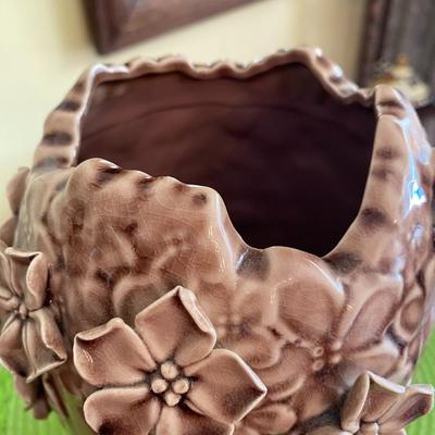 Dusty Rose Petal Ceramic Vase 