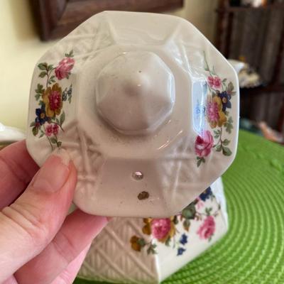Vintage Sadler England Porcelain Floral Teapot