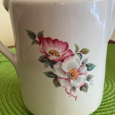 Old English Evelyn Webster Porcelain Wild Briar Rose Teapot