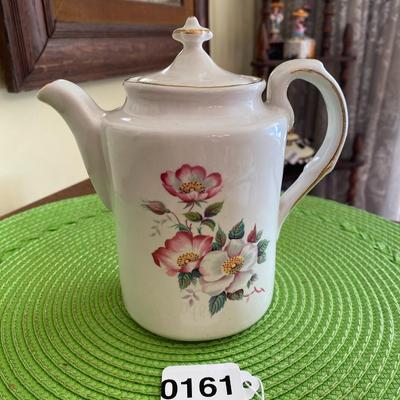 Old English Evelyn Webster Porcelain Wild Briar Rose Teapot