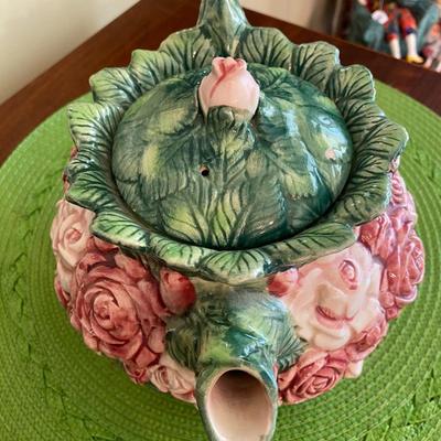 Vintage The Haldon Group Rose Bouquet Teapot