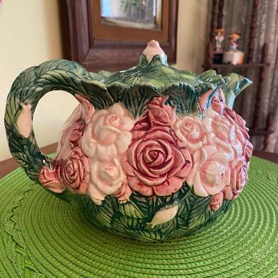 Vintage The Haldon Group Rose Bouquet Teapot