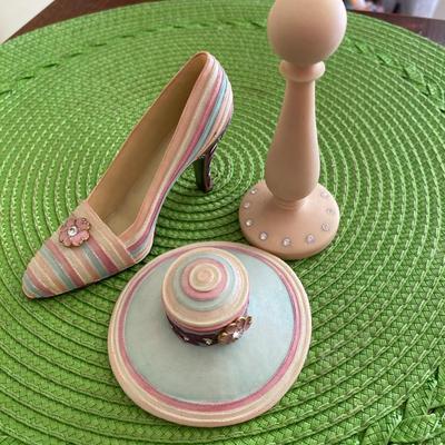 Classic Couture "Paloma" Miniature Shoe and Hat