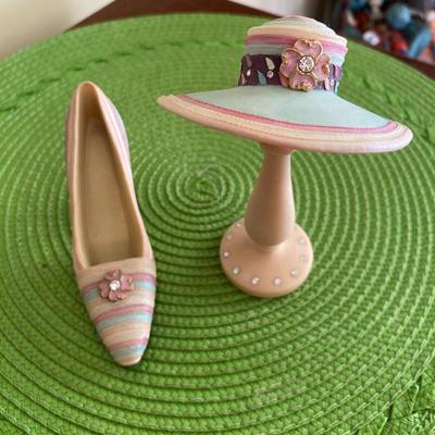 Classic Couture "Paloma" Miniature Shoe and Hat