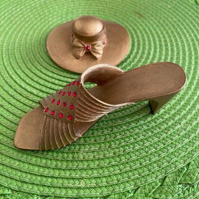 Classic Couture "Lady Orlena" Miniature Shoe and Hat