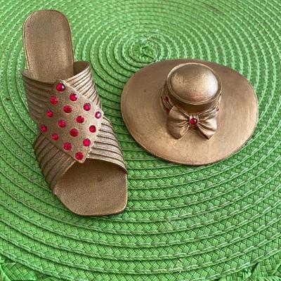 Classic Couture "Lady Orlena" Miniature Shoe and Hat