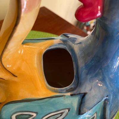 Blue Sky Gabby Glee Ceramic Chicken Teapot