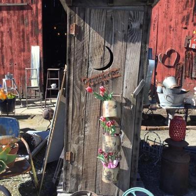 Outhouse Made From Old Growth Redwood Barnwood