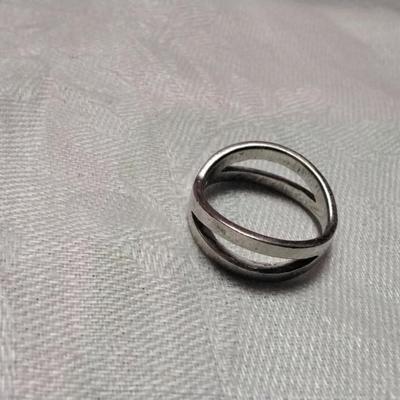 Heavy Unique Vintage 925 Band Size 7