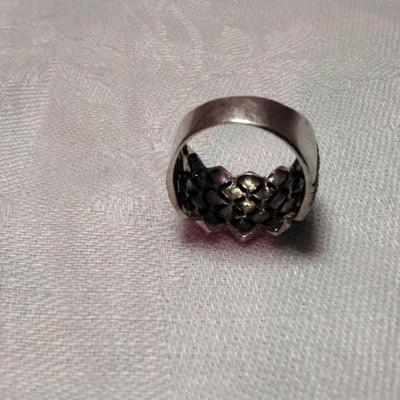 Gorgeous Vintage Marcasite 925 Ring Size 6.5