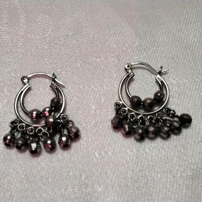 Vintage Fun Hoop With Drops 925 Earrings