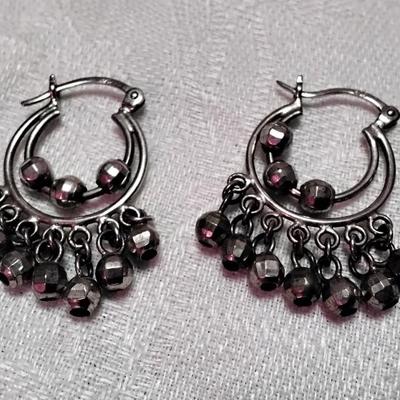 Vintage Fun Hoop With Drops 925 Earrings