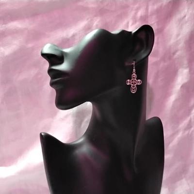 Beautiful Celtic Cross 925 Earrings