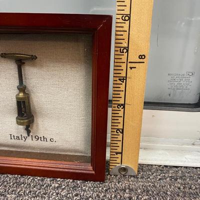 Framed Vintage Wine Puller Corkscrews