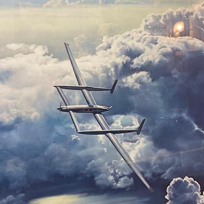Voyager: The Skies Yield Craig Kodera Glider Plane Artwork Signed