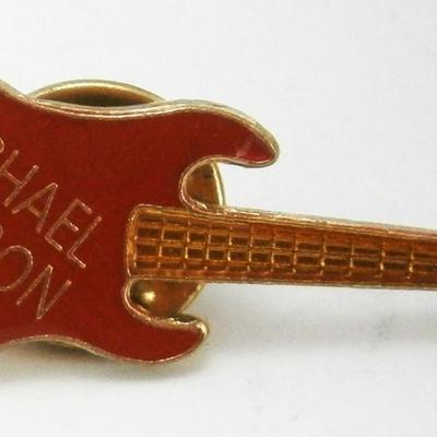 Michael Jackson Guitar Collar Button