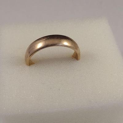 14K Gold Men's Ring Inscribed Size 10 6.3 grams