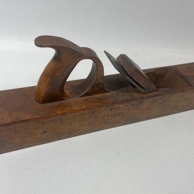 Antique Wood Woodworking Plane New Haven Edge Tool Co. - signed Whittier & Spear R Loth 22