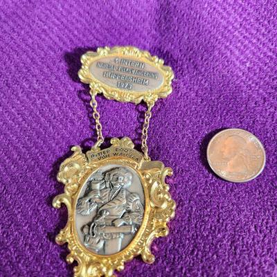 1973 HUFFELSHEIM GERMAN VOLKSMARCH MEDAL