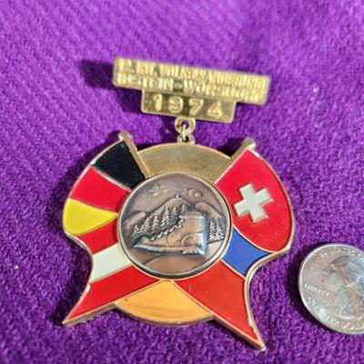 1974 IDSTEIN-WORSDORF GERMAN VOLKSMARCH MEDAL