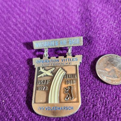 1973 SILVER WIESBADEN GERMAN VOLSMARCH MEDAL