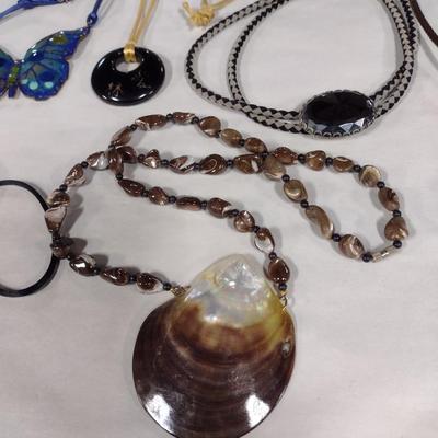 Assorted Large Pendant Costume Jewelry Necklaces