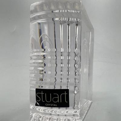 Small Stuart Crystal Glass Heart Motif Momento Home Decor Book ...