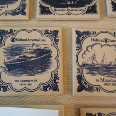 Collection of Tiles by Delft Blue from Holland America Cruise Line
