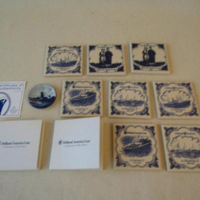 Collection of Tiles by Delft Blue from Holland America Cruise Line