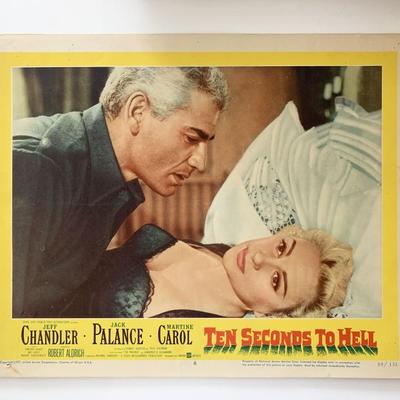 Ten Seconds to Hell 1959 vintage lobby card