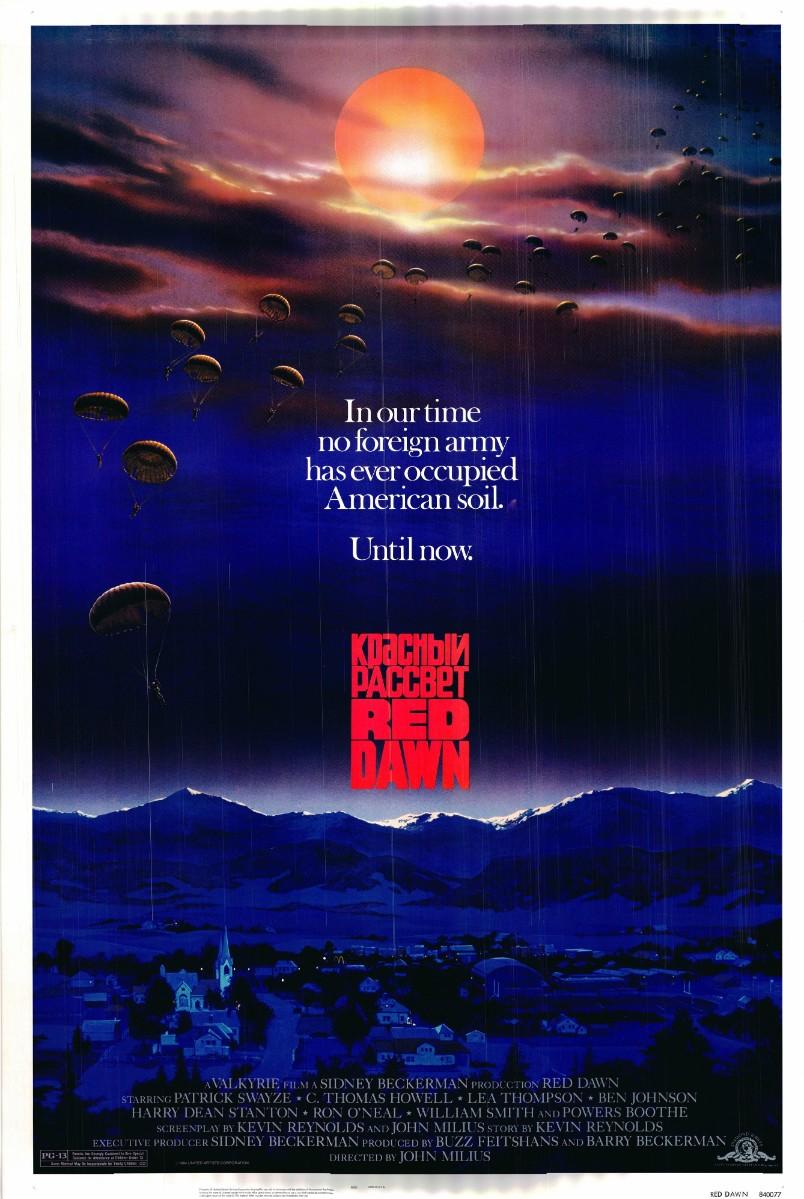 Red Dawn original 1984 vintage one sheet movie poster