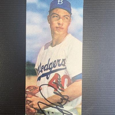 Los Angeles Dodgers John Podres Signed Photo