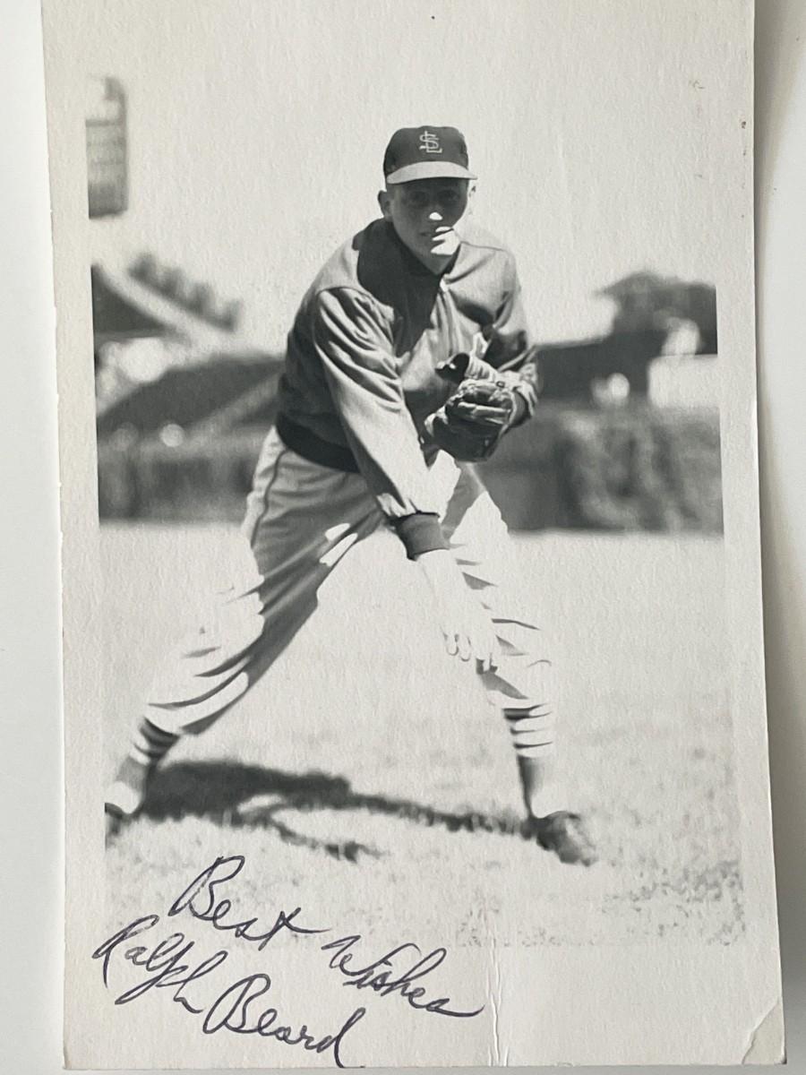 St. Louis Cardinals Ralph Beard signed photo