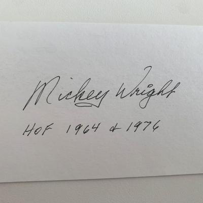 LPGA winner Mickey Wright original signature