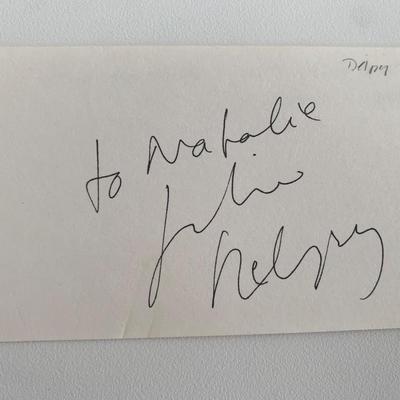 French actress Julie Delpy original signature