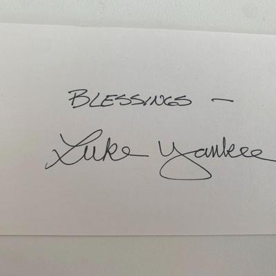 Luke Yankee original signature