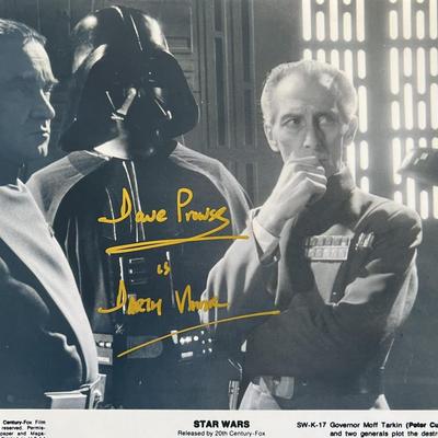 Star Wars David Prowse signed photo