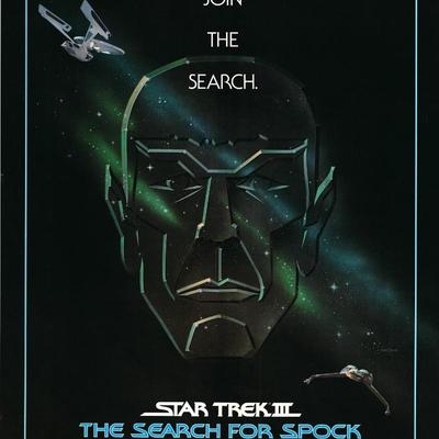 Star Trek III: The Search for Spock original 1984 vintage one sheet movie poster