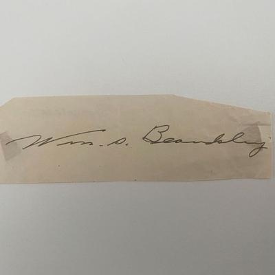 Iowa's 31st Governor William S. Beardsley original signature