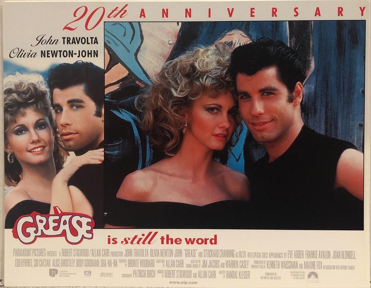 Grease 20th Anniversary original 1998R vintage lobby card