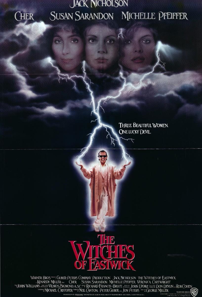 The Witches of Eastwick original 1987 vintage movie poster