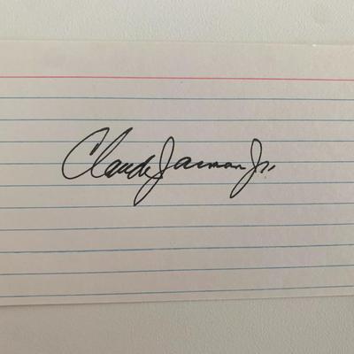 Claude Jarman Jr. original signature