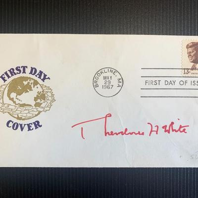 Theodore Harold White signed first day cover