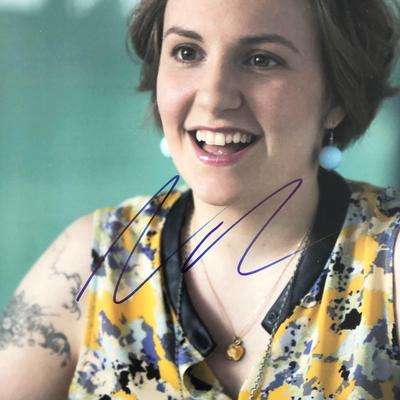 Lena Dunham signed photo