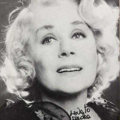June Havoc signed photo card
