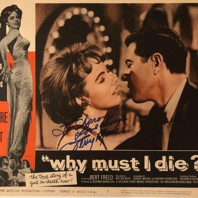 Why Must I Die? signed lobby card