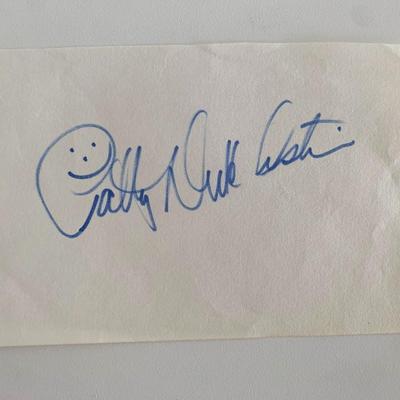 Actress Patty Duke Aston original signature
