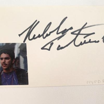 Actor Nicholas Turturro original signature