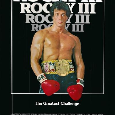 Rocky III original 1982 vintage one sheet movie poster